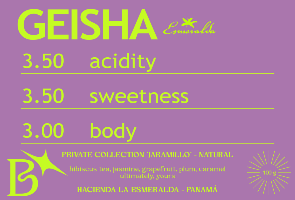 NATURAL GEISHA from HACIENDA LA ESMERALDA