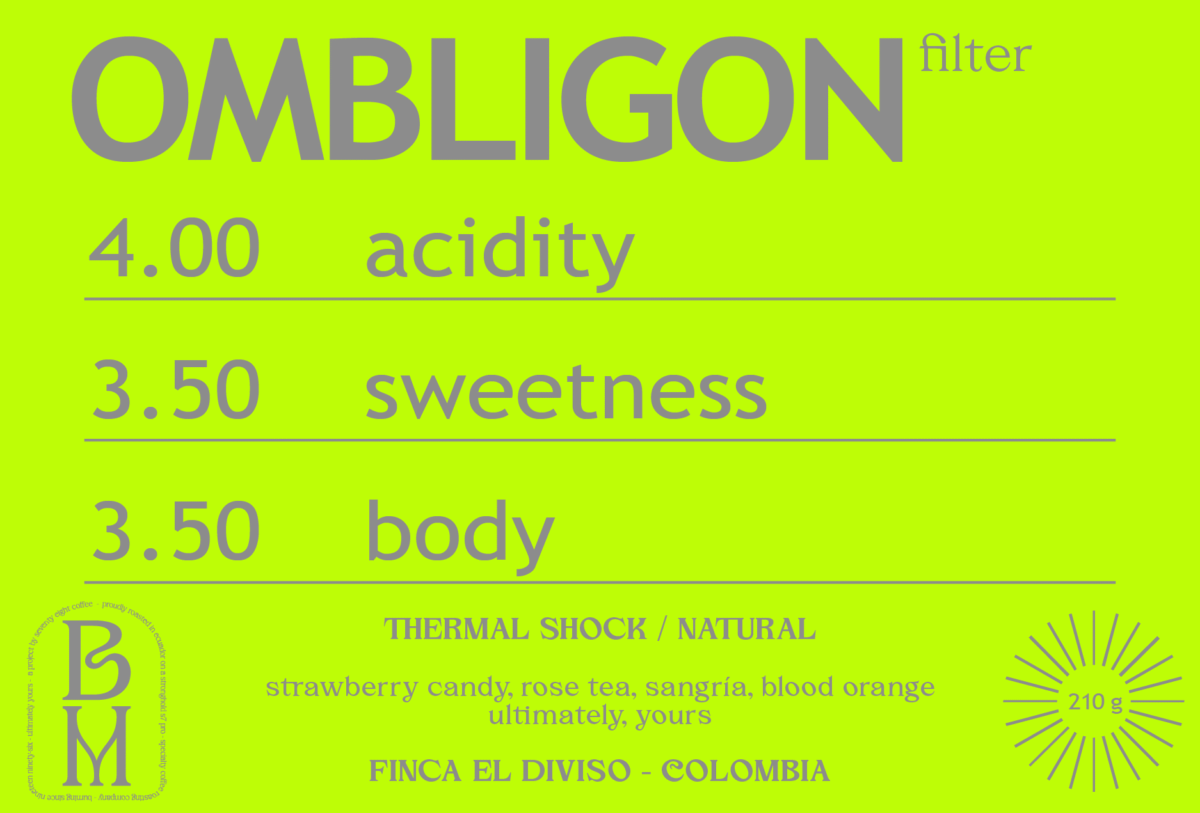 THERMAL SHOCK NATURAL OMBLIGON from FINCA EL DIVISO