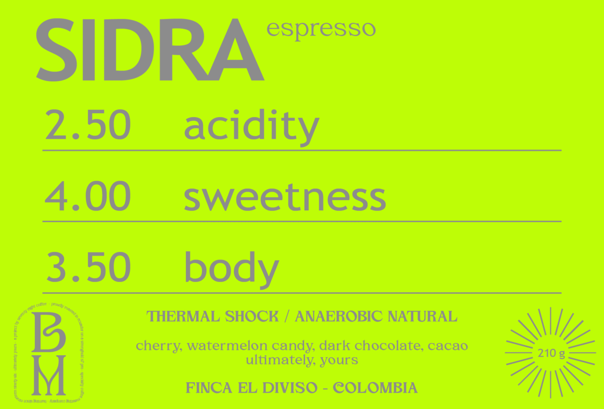 TS ANAEROBIC NATURAL SIDRA from FINCA EL DIVISO