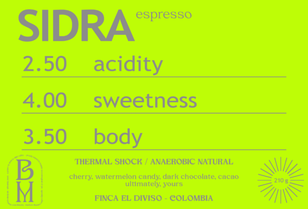 TS ANAEROBIC NATURAL SIDRA from FINCA EL DIVISO