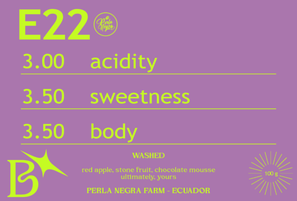 WASHED E22 from PERLA NEGRA