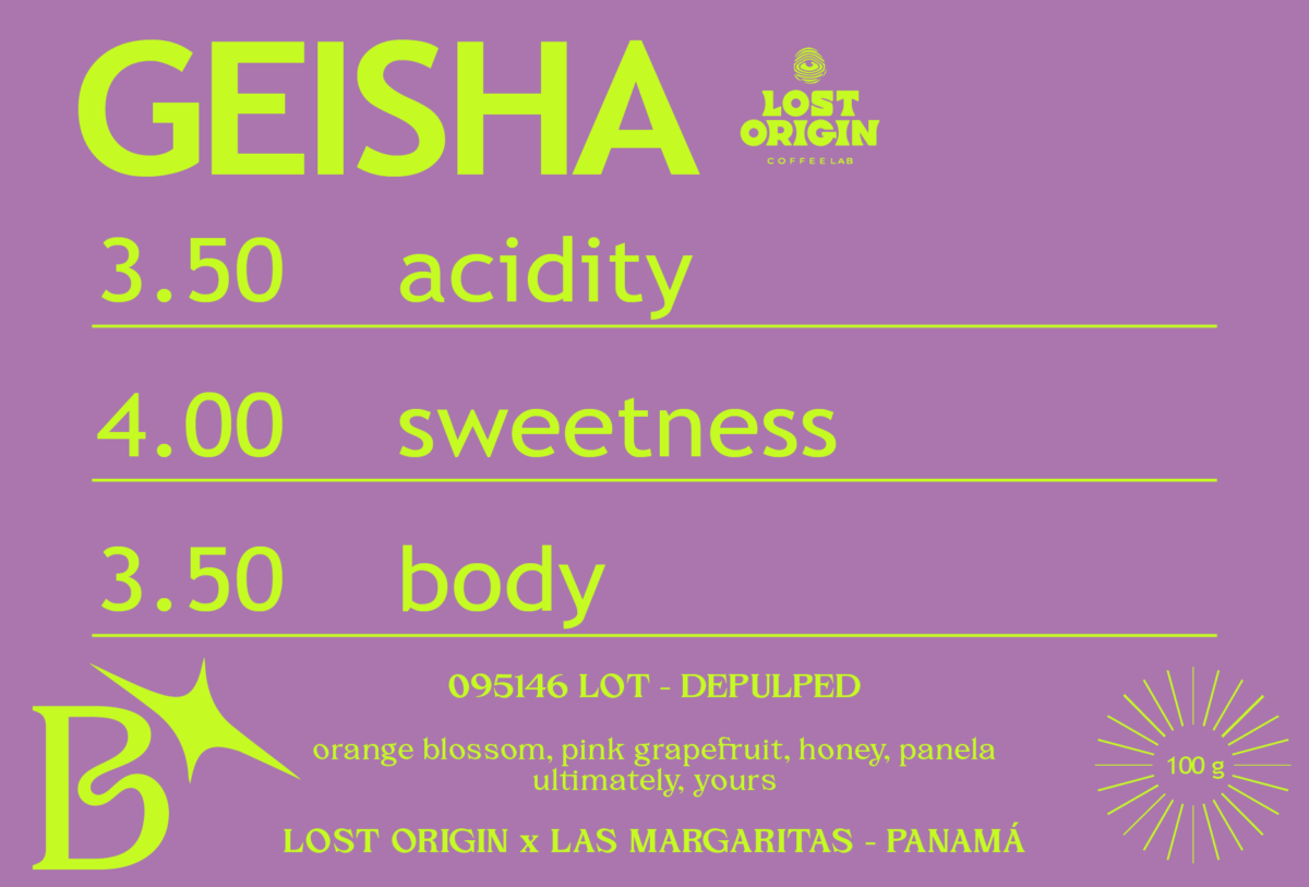 DEPULPED GEISHA from LOST ORIGIN x LAS MARGARITAS