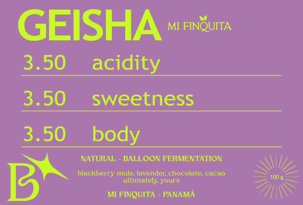 NATURAL GEISHA from MI FINQUITA