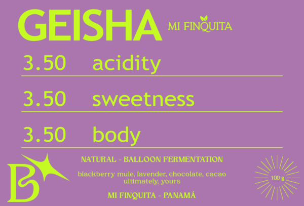 NATURAL GEISHA from MI FINQUITA