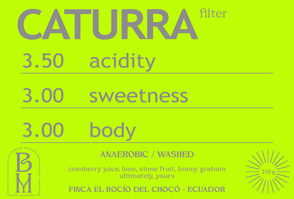 ANAEROBIC WASHED CATURRA from EL ROCÍO DEL CHOCÓ